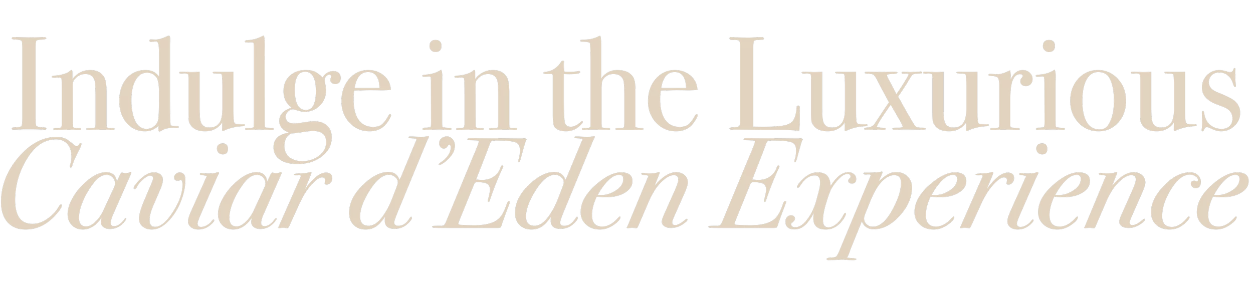 Caviar d'Eden